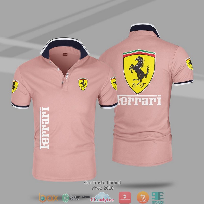 Car Motor Ferrari Polo Shirt 7 Car Motor Ferrari Polo Shirt 1 2 3 4 5 6