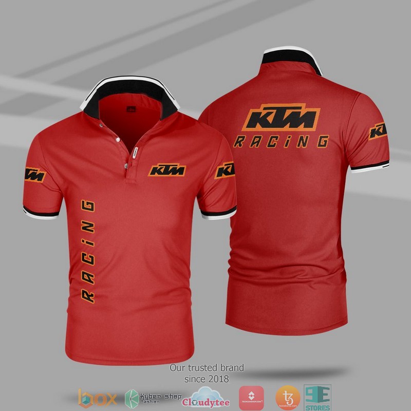 Car Motor KTM Racing Polo Shirt 6 Car Motor KTM Racing Polo Shirt 1 2 3 4 5
