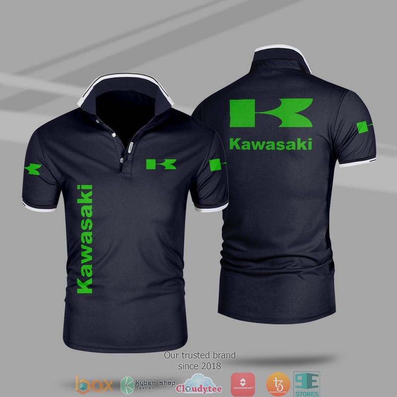 Car Motor Kawasaki Polo Shirt 5 Car Motor Kawasaki Polo Shirt 1 2 3 4