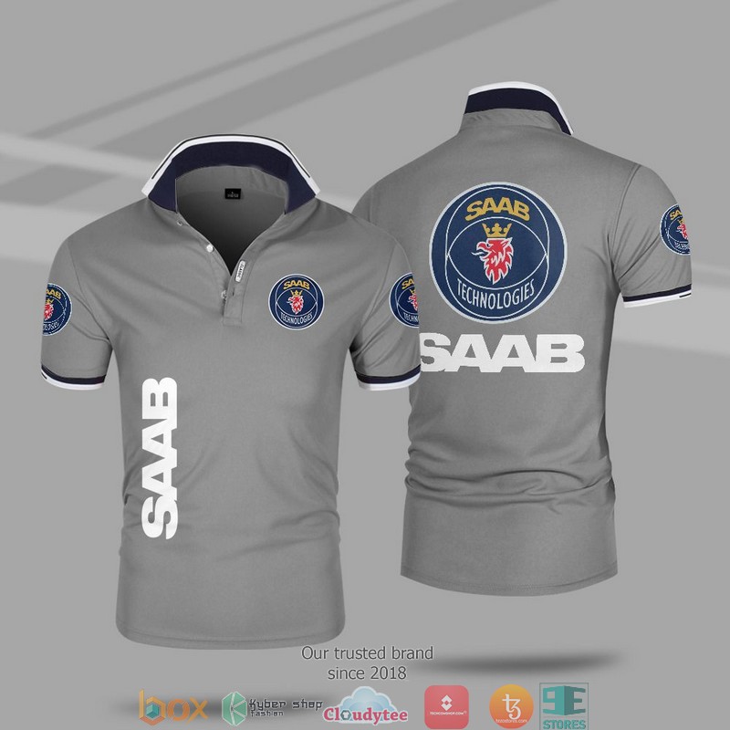 Car Motor Saab Automobile Polo Shirt 1 2 3 4 5 6 7