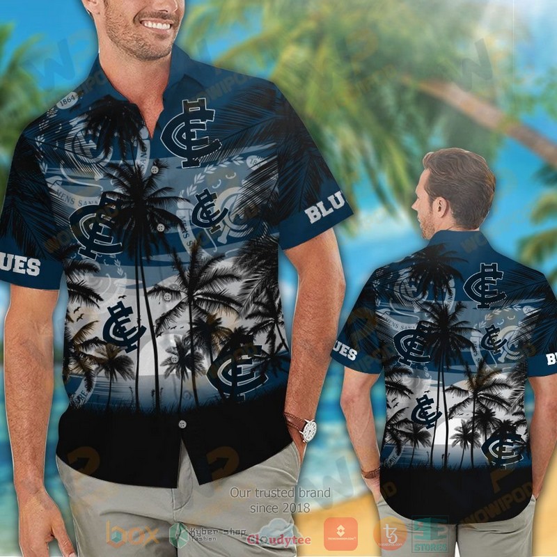 HOT Carlton Blues Hawaiian Shirt and shorts 2 Carlton Blues Hawaiian Shirt and shorts 1