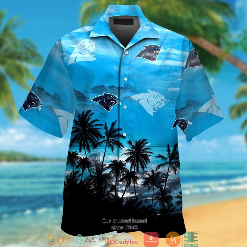 Carolina Panthers Coconut Island Hawaiian Shirt short
