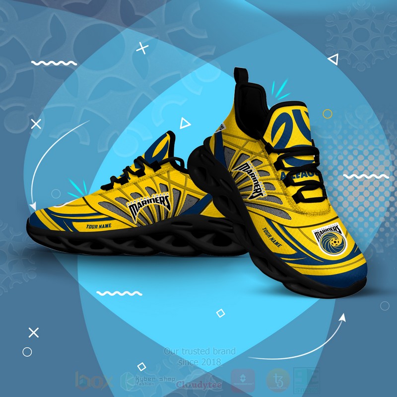 Central Coast Mariners A League Personalized Clunky Max Soul Shoes 1 2 3 4 5 6