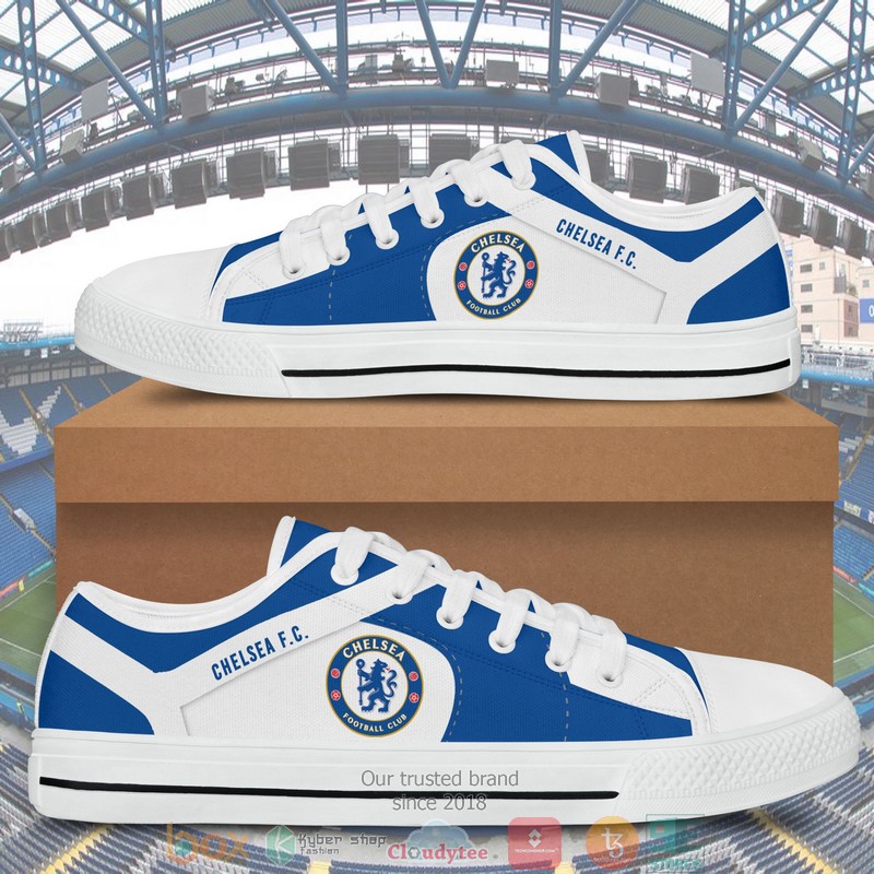 Chelsea F C low top canvas shoes 1