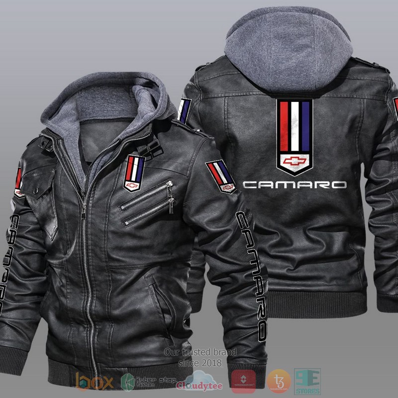 Chevrolet Camaro Car Motor Leather Jacket