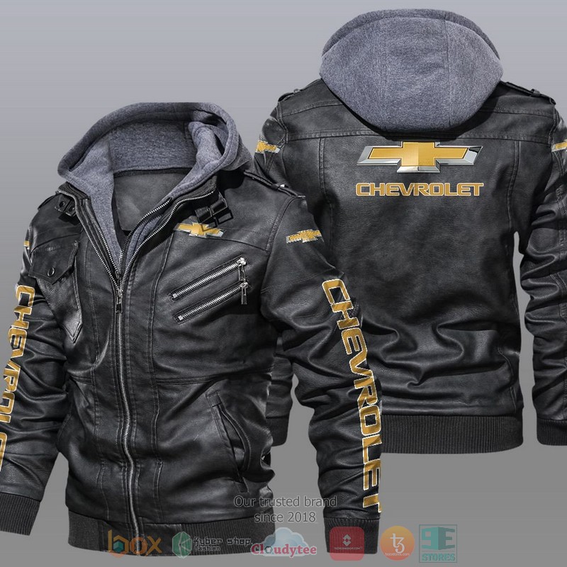 Chevrolet Car Motor Leather Jacket