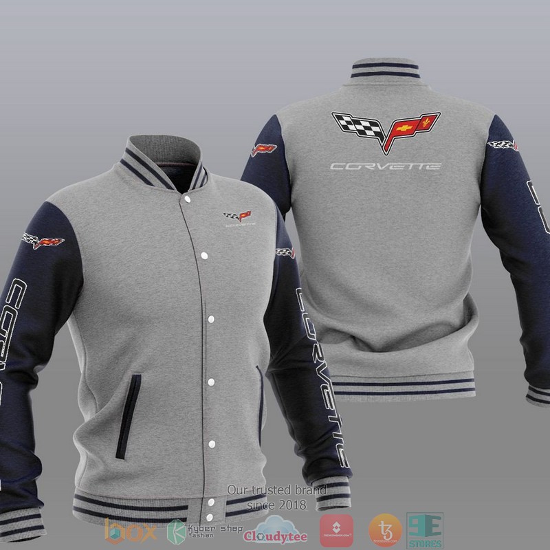 Chevrolet Corvette Car Brand Baseball Jacket 2 Chevrolet Corvette Car Brand Baseball Jacket 1