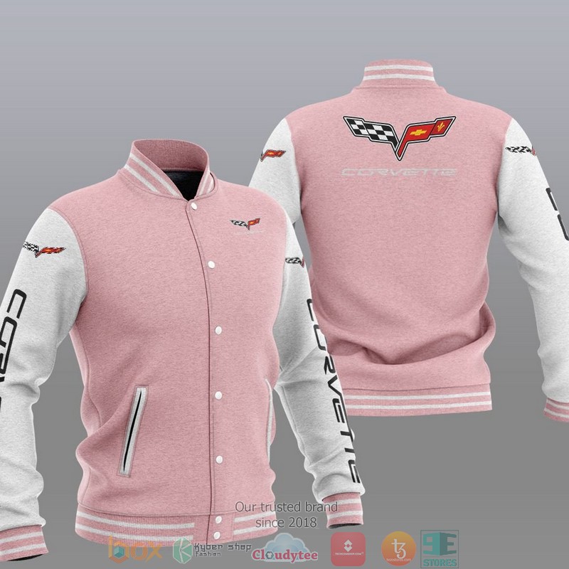 Chevrolet Corvette Car Brand Baseball Jacket 4 Chevrolet Corvette Car Brand Baseball Jacket 1 2 3
