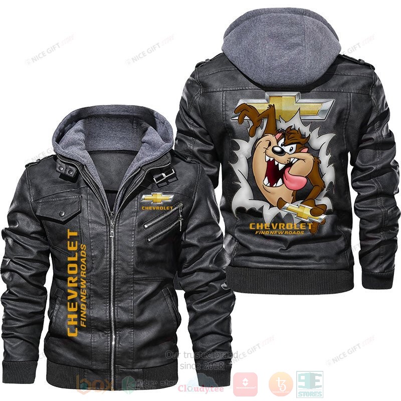 Chevrolet Find New Roads Leather Jacket