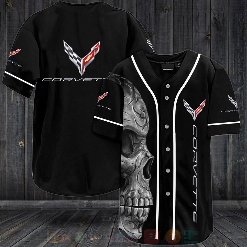 Chevrolet Skull Baseball Jersey Shirt