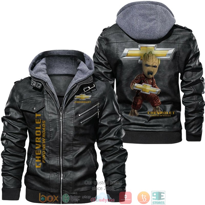 Chevy Find New Roads Baby Groot Leather Jacket