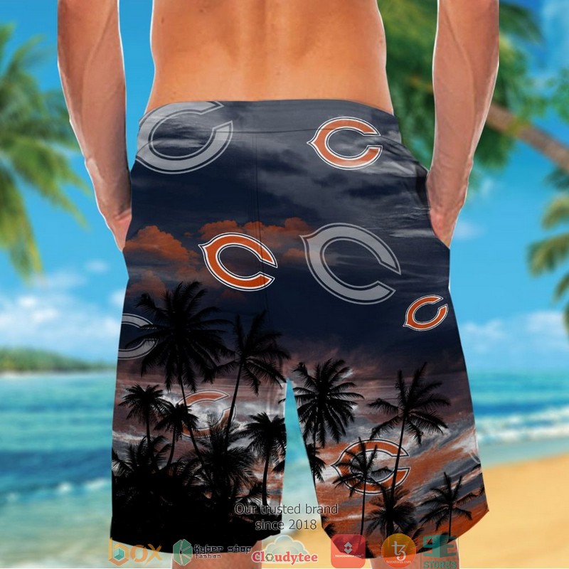 Chicago Bears Coconut Island Sunset Hawaiian Shirt short 1 2 3 4 5