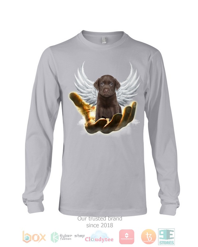 Chocolate Labrador Golden Hand Heaven Wings 2D shirt hoodie 1 2 3 4 5 6 7 8 9 10 11 12 13 14 15 16 17 18