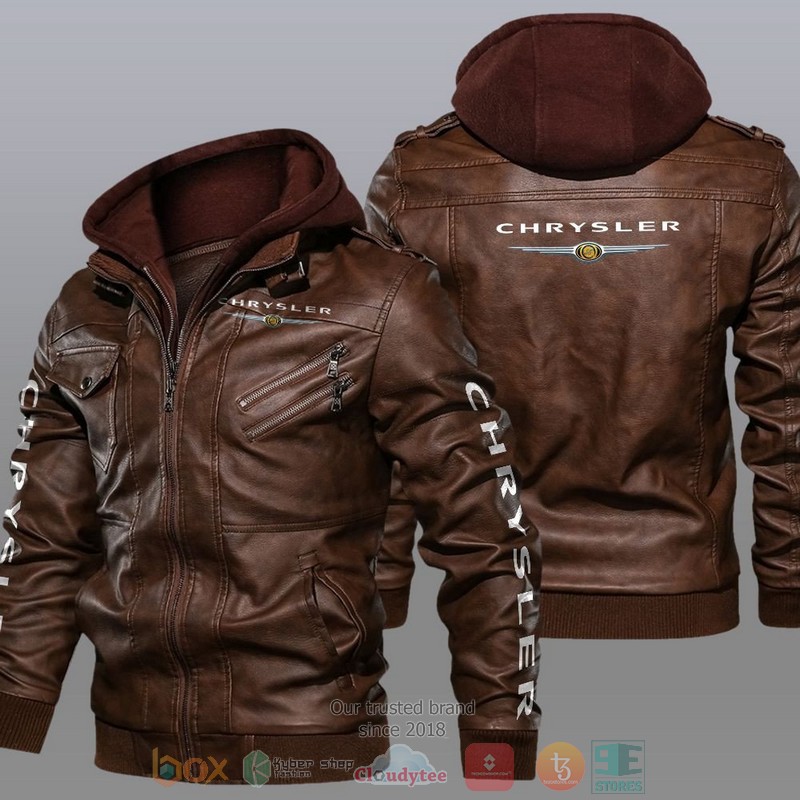 NEW Chrysler Car Motor Leather Jacket 2 Chrysler Car Motor Leather Jacket 1