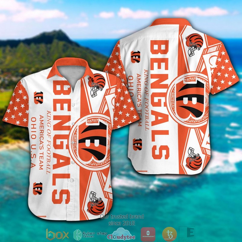 Cincinnati Bengals King of football America's team Hawaiian Shirt 3 Cincinnati Bengals King of football Americas team Hawaiian Shirt 1 2