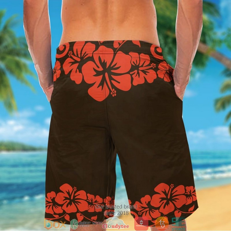 Cleveland Browns Mickey Mouse Hawaiian Shirt short 1 2 3 4 5