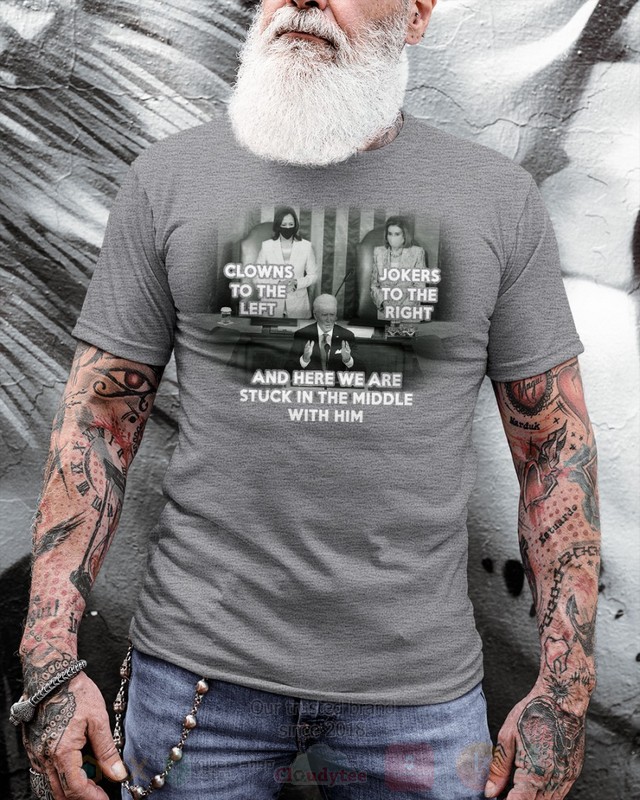 BEST Clowns To The Left Jokers To The Right and Here We Are Stuck In The Middle With Him Unisex Hoodie, 2D Shirt 4 Clowns To The Left Jokers To The Right and Here We Are Stuck In The Middle With Him 2D Hoodie Shirt 1 2 3
