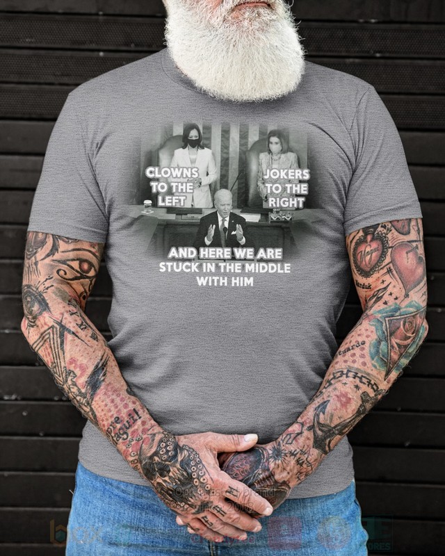 BEST Clowns To The Left Jokers To The Right and Here We Are Stuck In The Middle With Him Unisex Hoodie, 2D Shirt 5 Clowns To The Left Jokers To The Right and Here We Are Stuck In The Middle With Him 2D Hoodie Shirt 1 2 3 4
