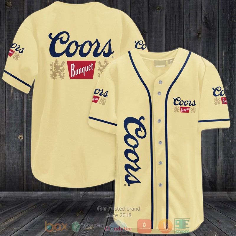 HOT Coors Banquet beer Baseball Jersey 2 Coors Banquet beer Baseball Jersey