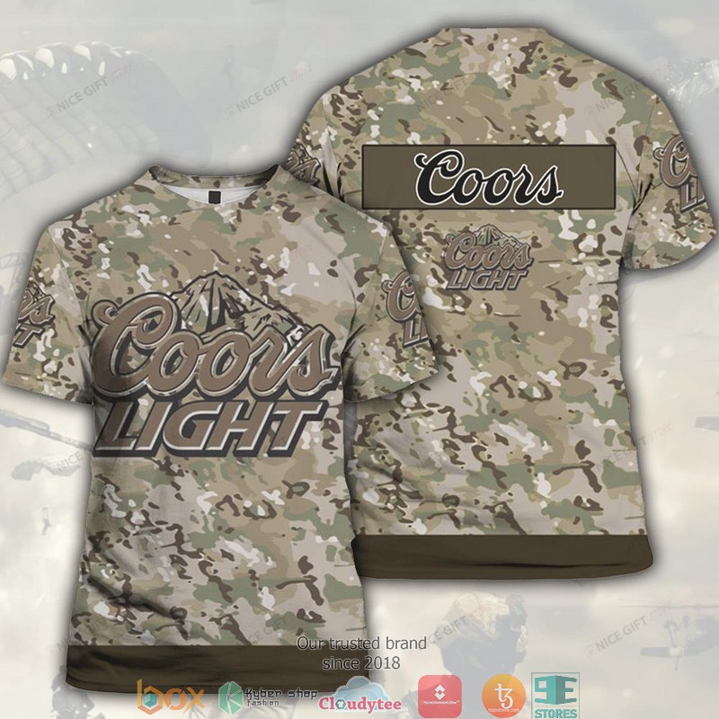 Coors Light Camouflage 3D T shirt