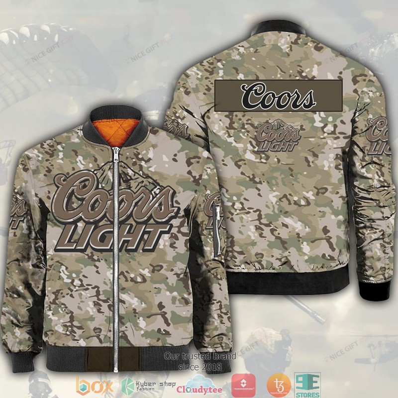 Coors Light Camouflage Bomber Jacket