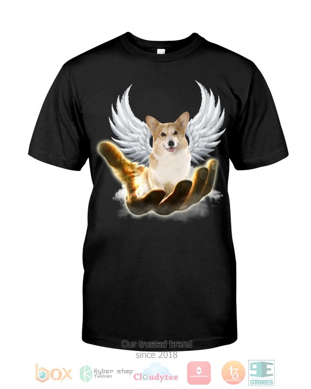 Corgi Golden Hand Heaven Wings 2D shirt hoodie 1 2 3 4 5 6
