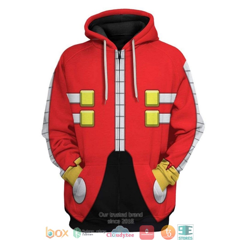 Cosplay Sonic Dr Eggman 3D Hoodie, Zip Hoodie 2 Cosplay Sonic Dr Eggman 3D Hoodie Zip Hoodie 1