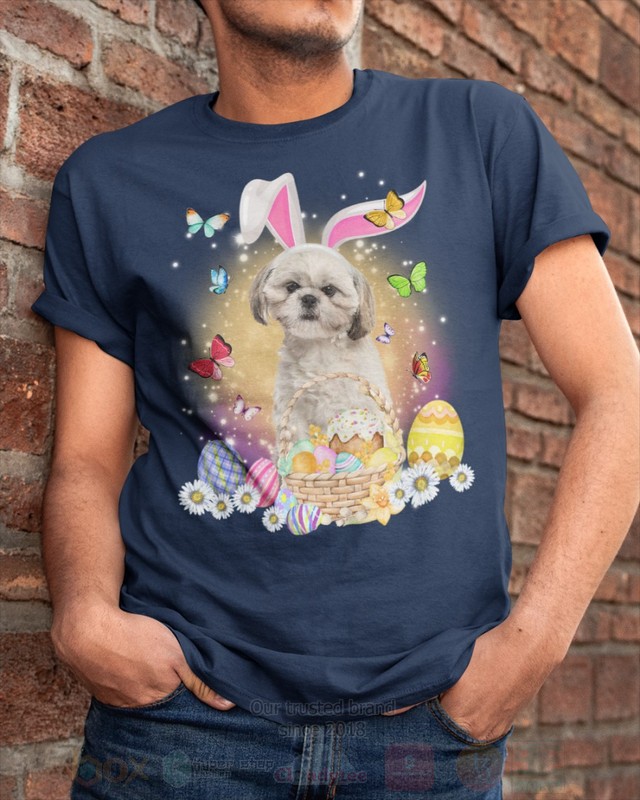 Cream Shih Tzu Easter Bunny Butterfly 2D Hoodie Shirt 1 2 3 4 5 6 7 8 9 10 11