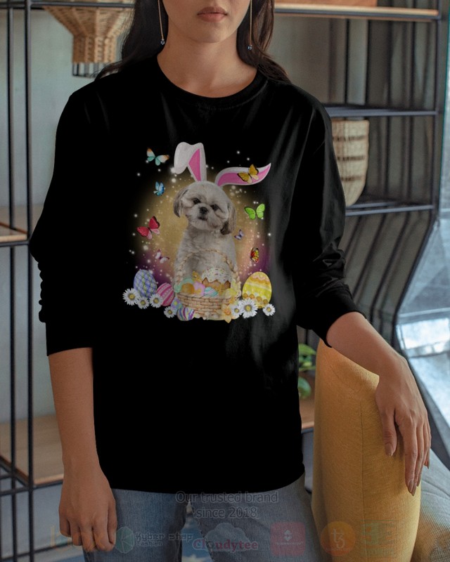 Cream Shih Tzu Easter Bunny Butterfly 2D Hoodie Shirt 1 2 3 4 5 6 7 8 9 10 11 12 13 14 15 16 17 18 19 20 21 22