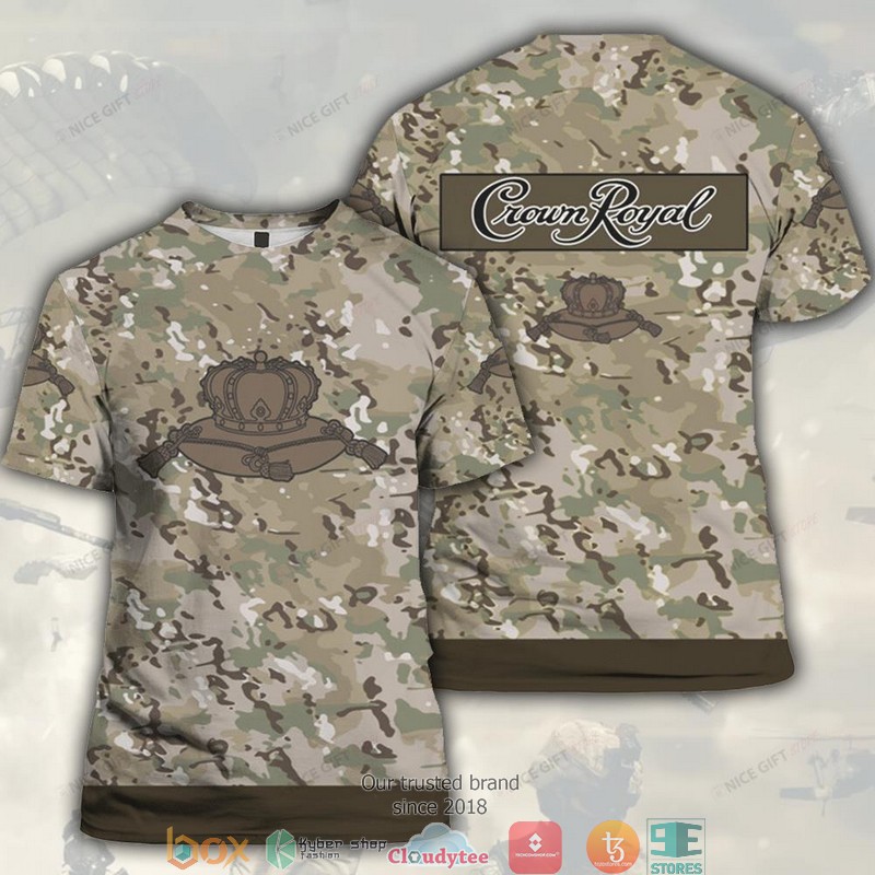 Crown Royal Camouflage 3D T shirt