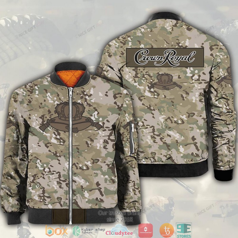 Crown Royal Camouflage Bomber Jacket