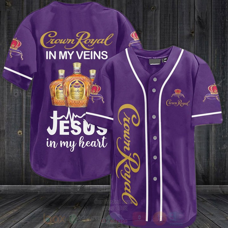 BEST Crown Royal In My Veins Jesus Is My Heart AOP Baseball Jersey 2 Crown Royal In My Veins Jesus Is My Heart Baseball Jersey Shirt