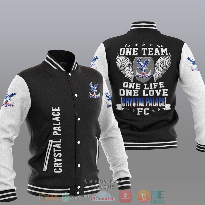 Crystal Palace One Team One Life One Love Baseball Jacket