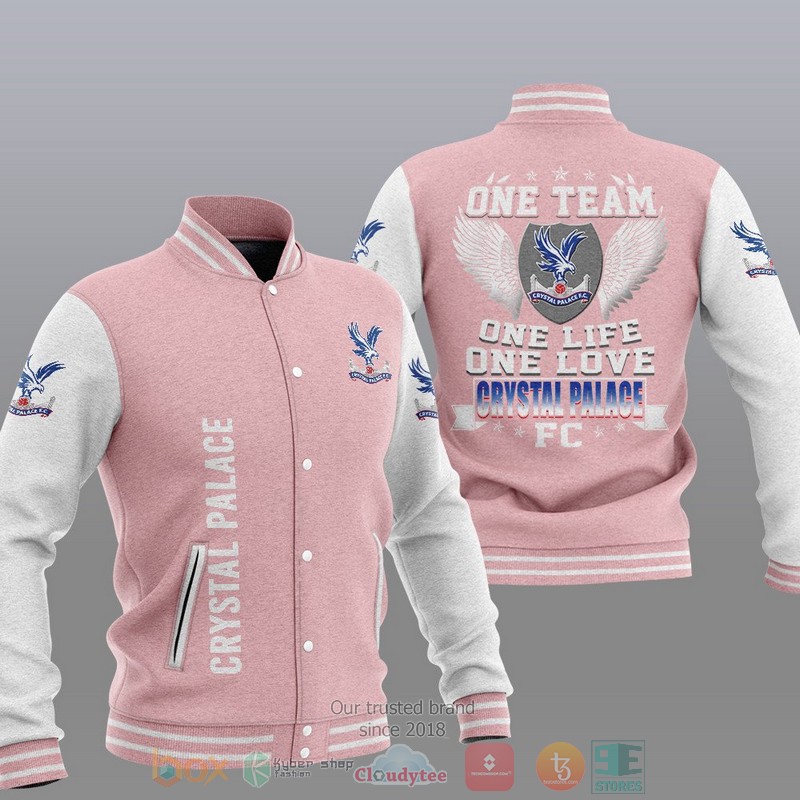 Crystal Palace One Team One Life One Love Baseball Jacket 1 2 3 4 5 6