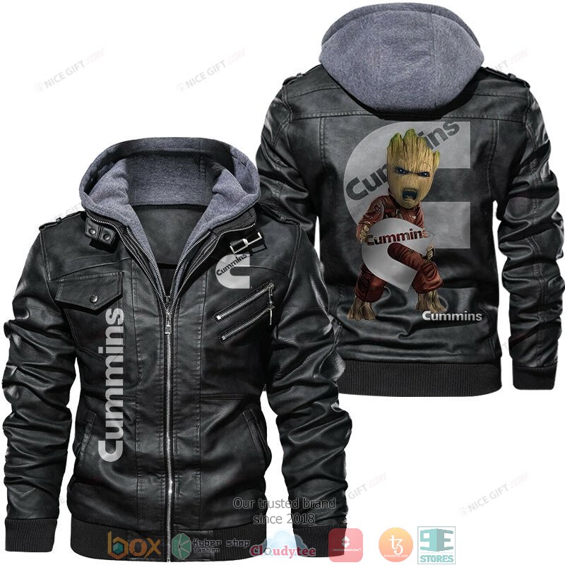 Cummins Baby Groot Leather Jacket