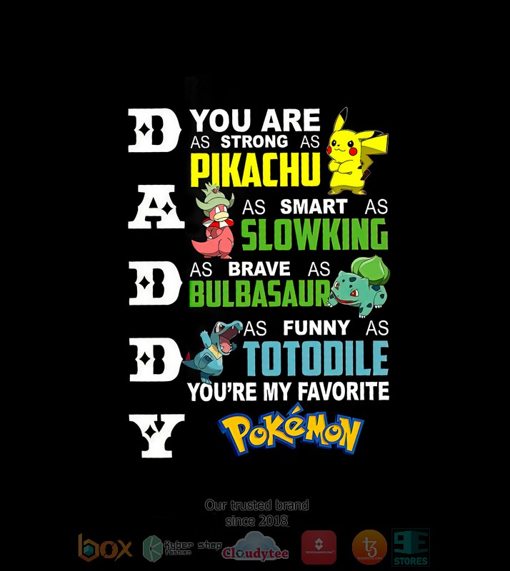 HOT Daddy You are as strong as Piakchu Baseball Jersey 2 Daddy You are as strong as Piakchu Baseball Jersey 1