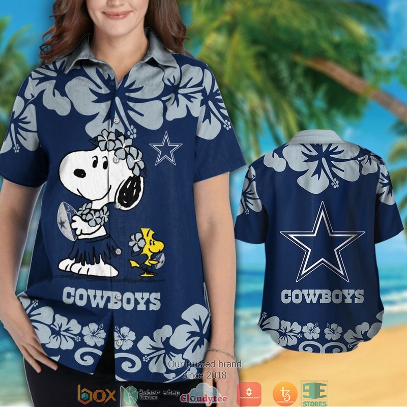 Dallas Cowboys Snoopy Dance Hawaiian Shirt, short 3 Dallas Cowboys Snoopy Dance Hawaiian Shirt short 1 2