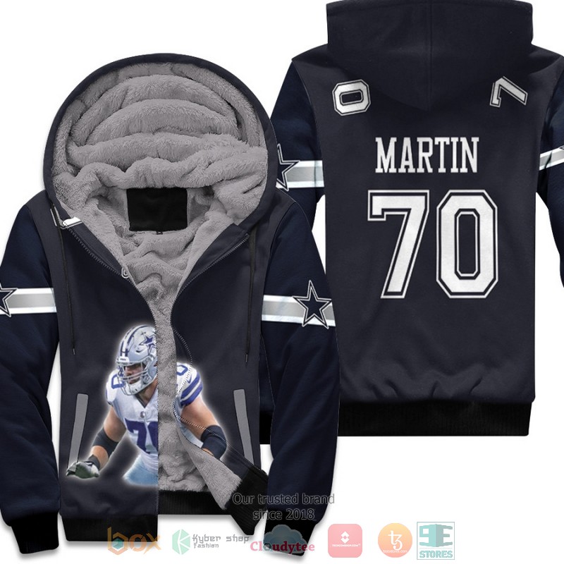 BEST Dallas Cowboys Zack Martin 70 Black 3D fleece hoodie 1 Dallas Cowboys Zack Martin 70 Black fleece hoodie