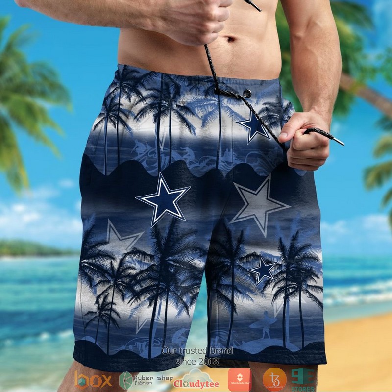 Dallas Cowboys coconut island navy Hawaiian Shirt, short 5 Dallas Cowboys coconut island navy Hawaiian Shirt short 1 2 3 4