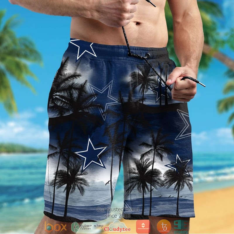 Dallas Cowboys coconut island navy ocean Hawaiian Shirt, short 5 Dallas Cowboys coconut island navy ocean Hawaiian Shirt short 1 2 3 4