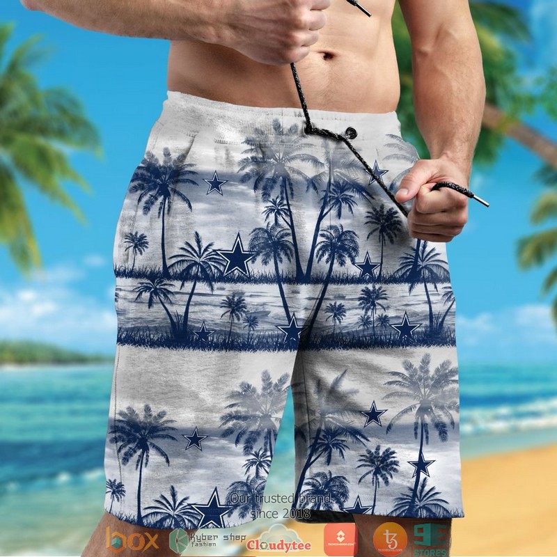 Dallas Cowboys coconut island white Hawaiian Shirt, short 5 Dallas Cowboys coconut island white Hawaiian Shirt short 1 2 3 4