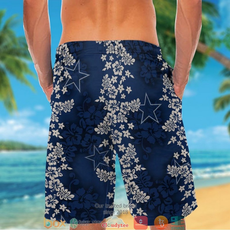 Dallas Cowboys hibiscus flowers pattern Hawaiian Shirt, short 6 Dallas Cowboys hibiscus flowers pattern Hawaiian Shirt short 1 2 3 4 5