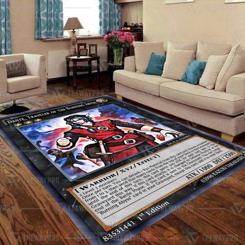 Dante Traveler Of The Burning Abyss Custom Rug