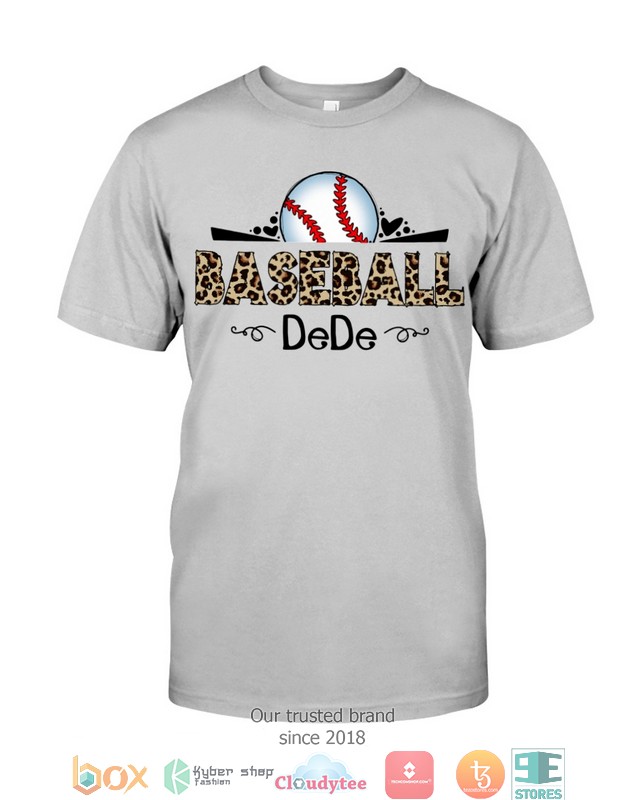 DeDe Baseball leopard pattern 2d shirt hoodie