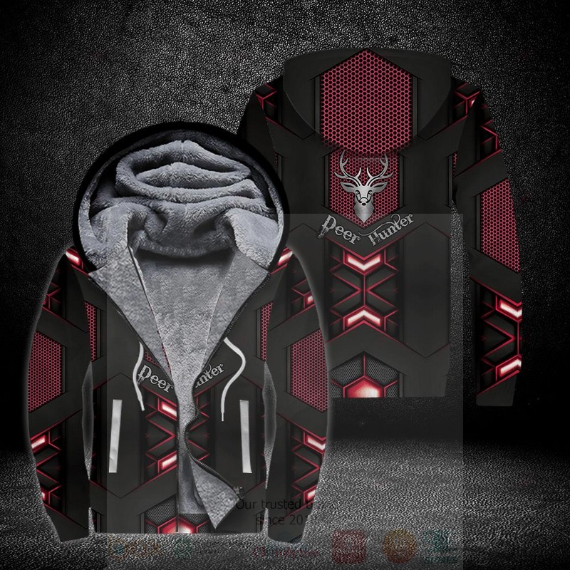 BEST Deer Hunting Fleece Zip Unisex 3D Hoodie 6 Deer Hunting Fleece Zip 3D Hoodie