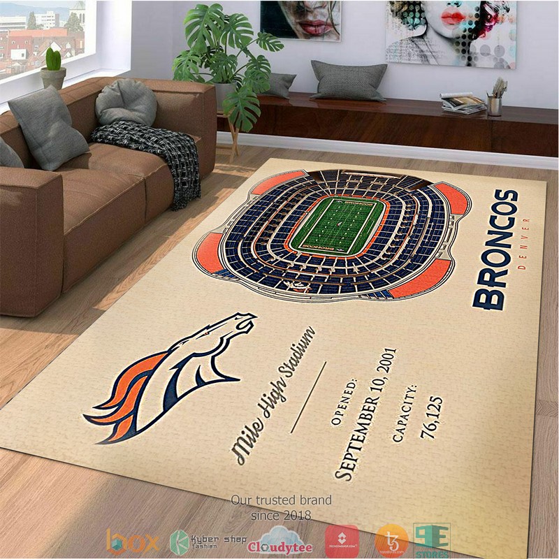 Denver Broncos Stadium Rug