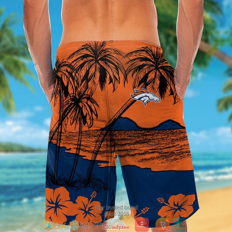 Denver Broncos coconut island Orange Hawaiian Shirt, short 6 Denver Broncos coconut island Orange Hawaiian Shirt short 1 2 3 4 5