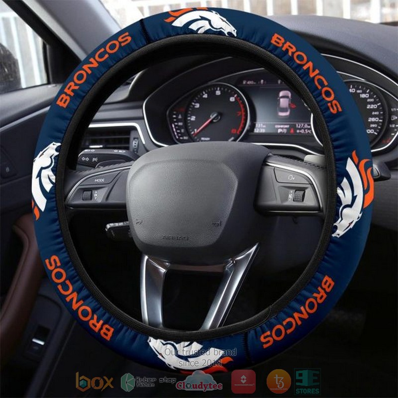HOT Denver Broncos steering wheel cover 7 Denver Broncos steering wheel cover 1 2 3 4 5 6
