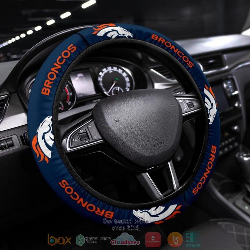 Northwest Rubber Steering Wheel Cover Denver Broncos 