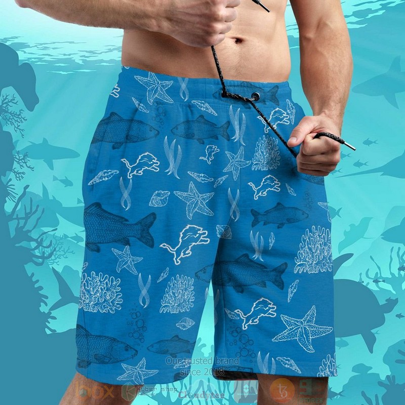 HOT Detroit Lions Fish hawaiian shirt and shorts 5 Detroit Lions Fish hawaiian shirt and shorts 1 2 3 4